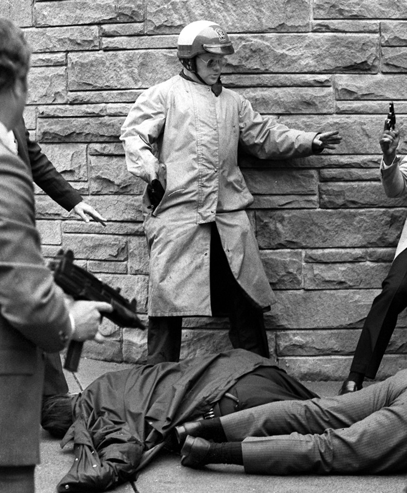 on March 30, 1981, President Reagan and three others were shot and wounded in an assassination attempt by John Hinckley, Jr. 