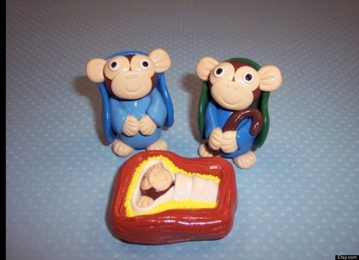 Weird Nativity Scene Collection Include Tampon Baby Jesus HuffPost