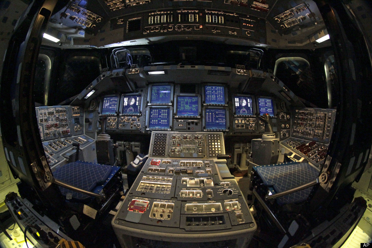 inside space shuttle enterprise