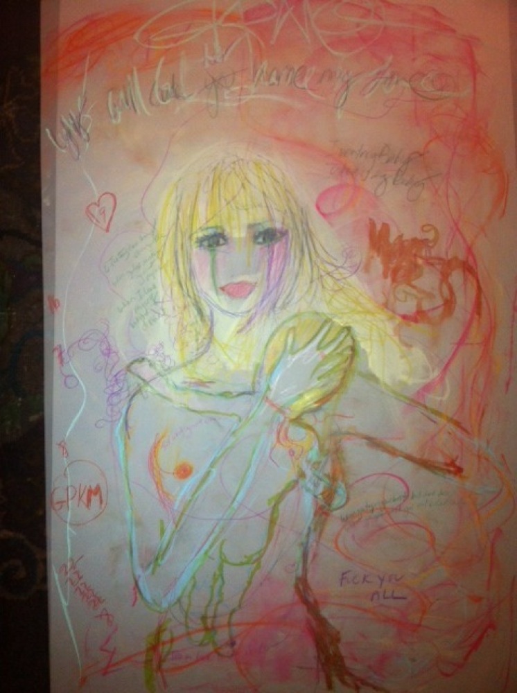 Courtney Love Shares Her Paintings Goes Behind The Scenes