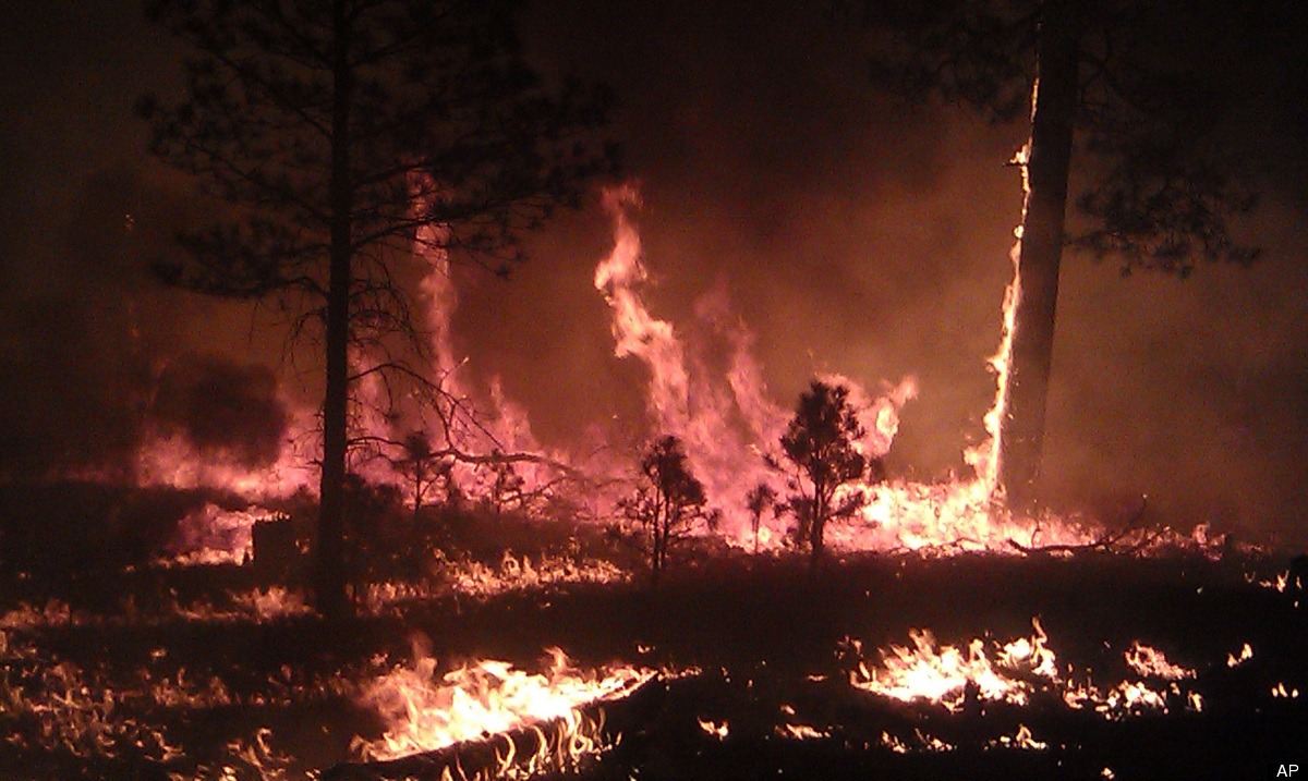 This image provided by the U.S. Forest Service shows a May 29, 2012 photo, of the massive blaze in the Gila National Forest i