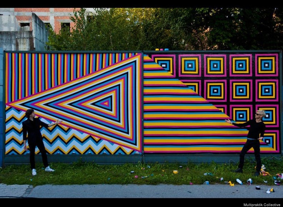 Multipraktik Collective Creates Awesome Murals Out Of Tape (PHOTOS