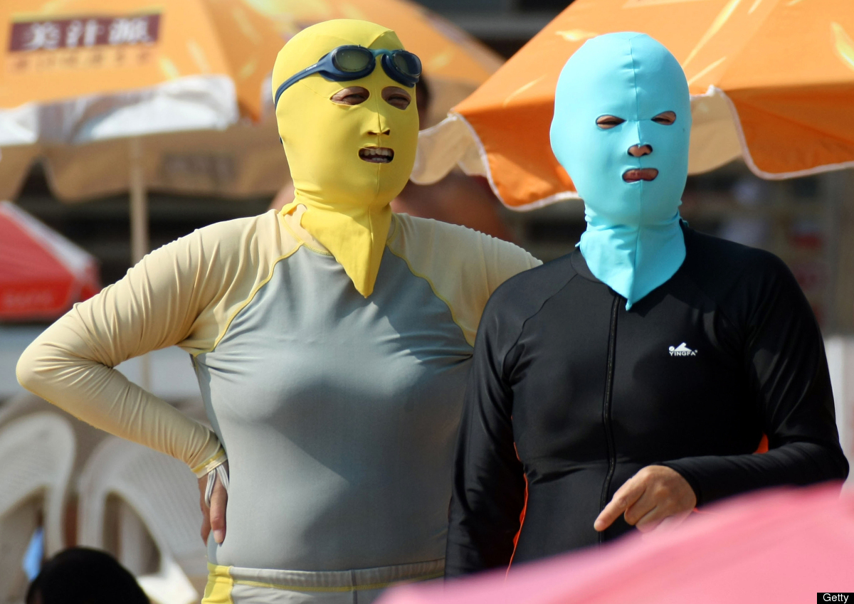 Face-kini, Face Mask Bathing Suit, Is Popular On Chinese Beach (PHOTO 