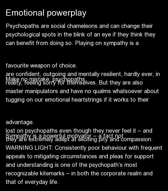 Psychopaths Are Social Chameleons And Can Change Their Psychological Spots In The Blink Of An Eye