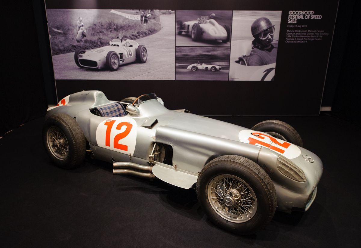 Most Expensive Car Ever Auctioned: Juan Manuel Fangio's Mercedes W196