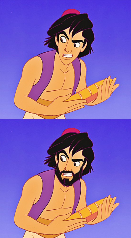 7 Amazing Depictions Of Disney Men Without Their Beards Huffpost 