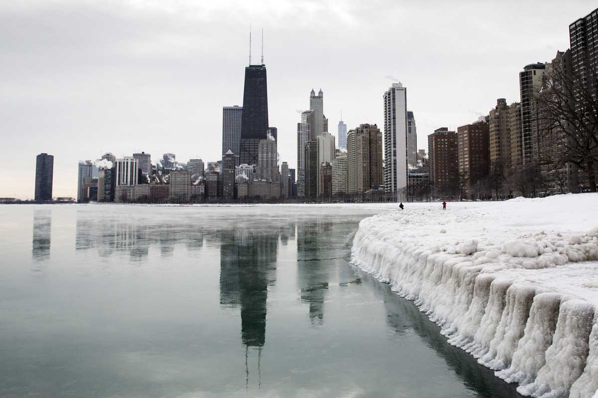 Frozen Chicago What The Windy City Looks Like Under Ice, Thanks To The