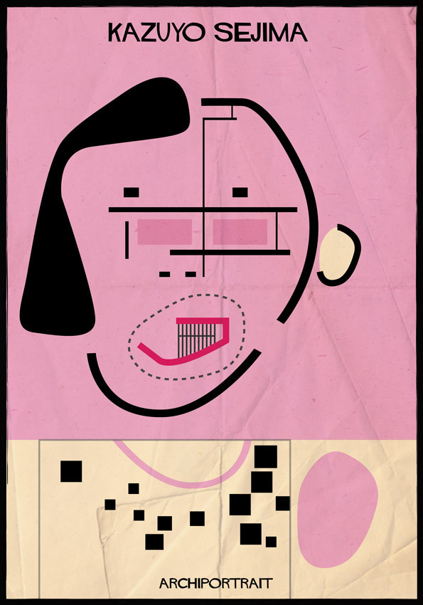 Portraits Of Architects, Drawn In The Styles Of Their Most Famous ... Portraits Of Architects, Drawn In The Styles Of Their Most Famous ...