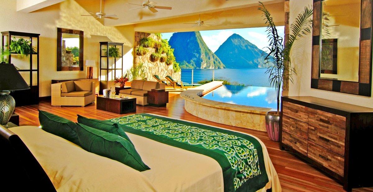 Top 5 Most Caribbean Honeymoon Suites Huffpost The Entire Property Of Strong Jade Mountain At Anse Chastanet
