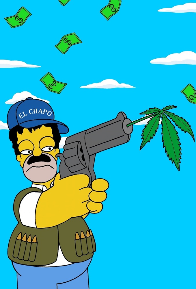 Homer Simpson Is 'El Chapo' In Prophetic Drug War Art Series | HuffPost