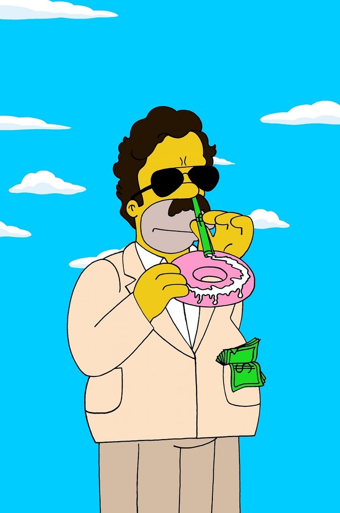 Homer Simpson Is 'El Chapo' In Prophetic Drug War Art Series | HuffPost