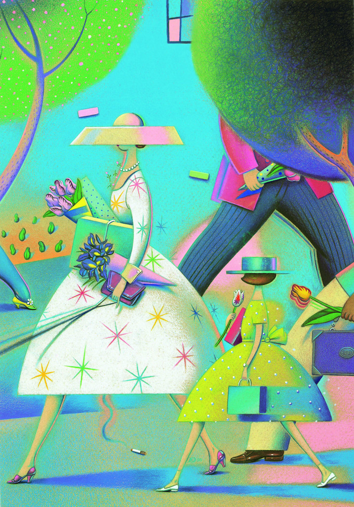 Spring, 2000, Dave Calver, American Showcase, cover; colored pencil, marker and acrylic