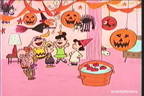 History of Halloween and Peanuts Halloween GIF