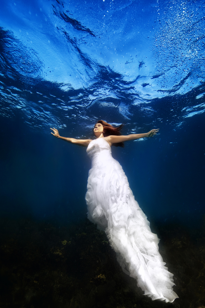 Brides Literally Take The Plunge For Stunning Underwater Portraits Huffpost