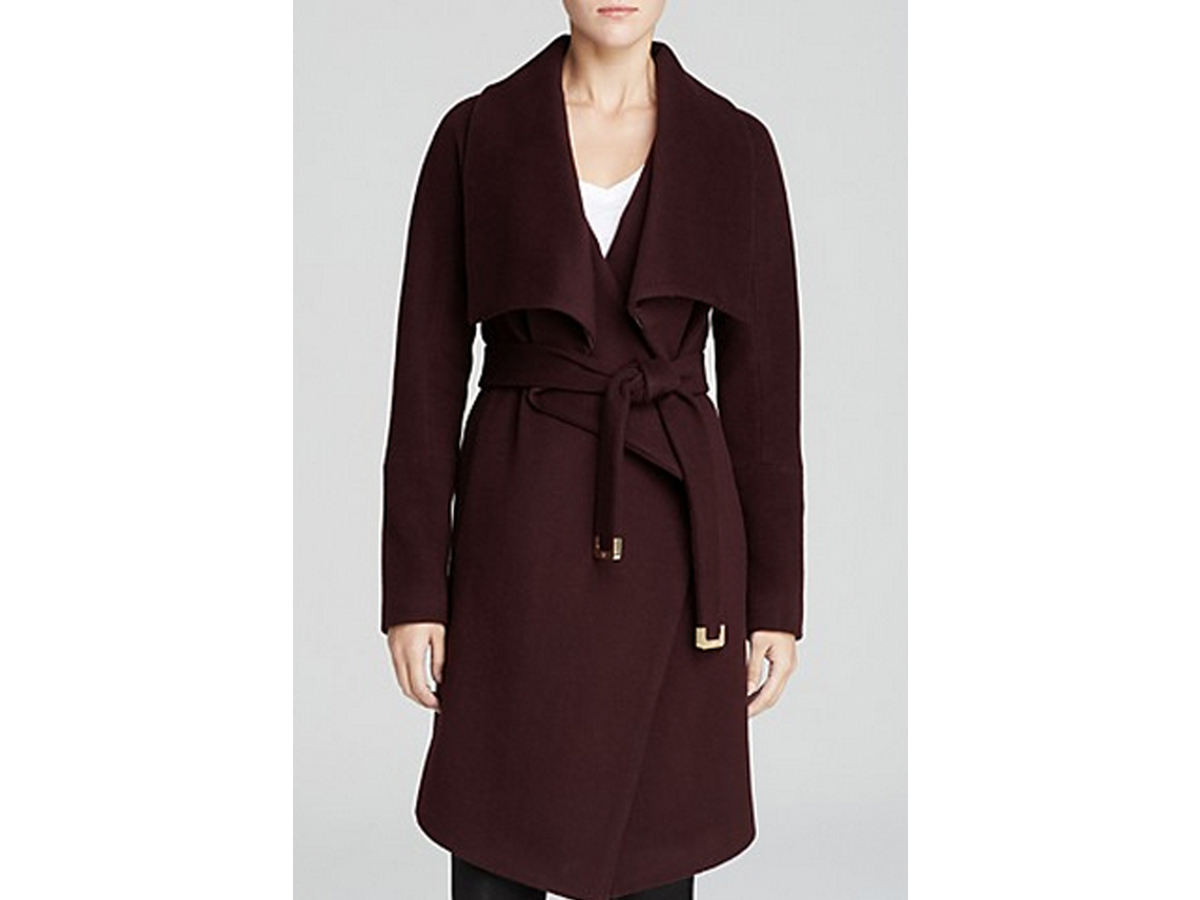 wrap tie coat