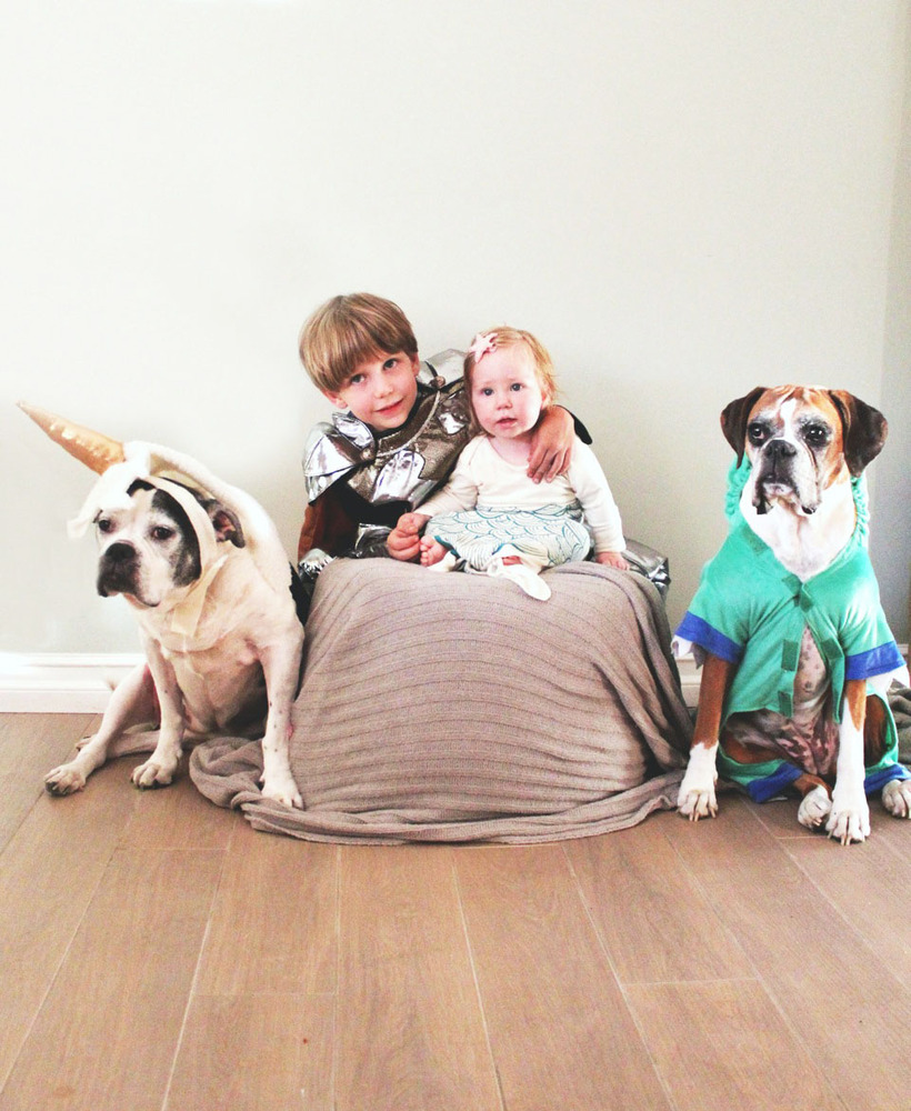Adorable Boy And His Dog Coordinate Halloween Costumes Every Year