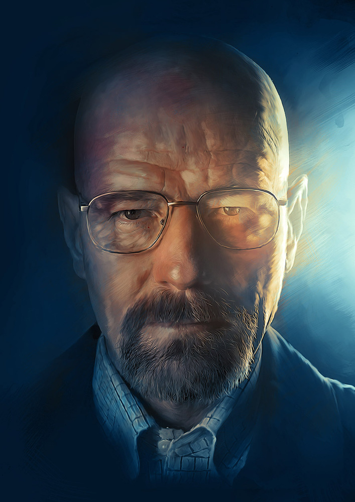 An illustrator and graphic designer who's worked for clients like Rolling Stone and NBC Universal, Davies is your go-to guy for stunning digital portraits, whether you're after a Debbie Harry, Walter White, or the cast of Downton Abbey .

Walter White by Richard Davies