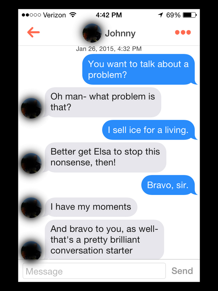 How Dudes On Tinder React To 'Frozen' Pick-Up Lines HuffPost.