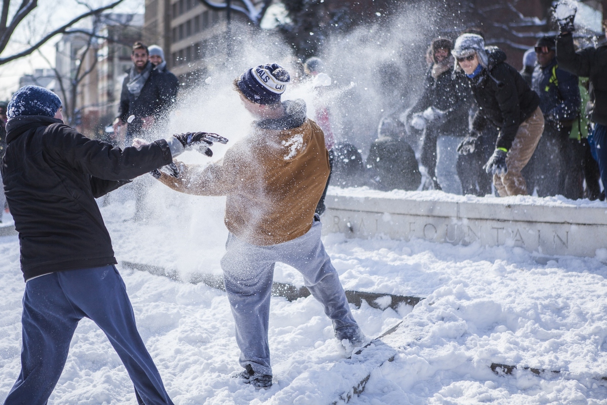 When Life Gives You Snow, Have A Massive Snowball Fight | HuffPost
