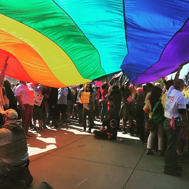 Photos Show Celebration Outside Supreme Court After Gay Marriage Made Legal HuffPost