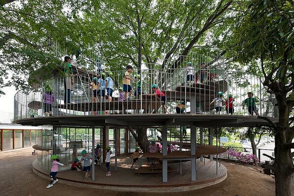 Where: Tokyo, Japan

This is the coolest classroom we’ve ever seen! This building doubles as a classroom and playground for s