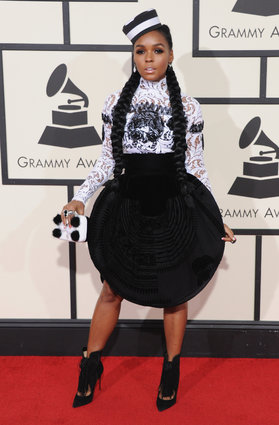 Janelle Monae can really do no wrong on the red carpet. While this ensemble is definitely daring, she somehow manages to make it work. 
