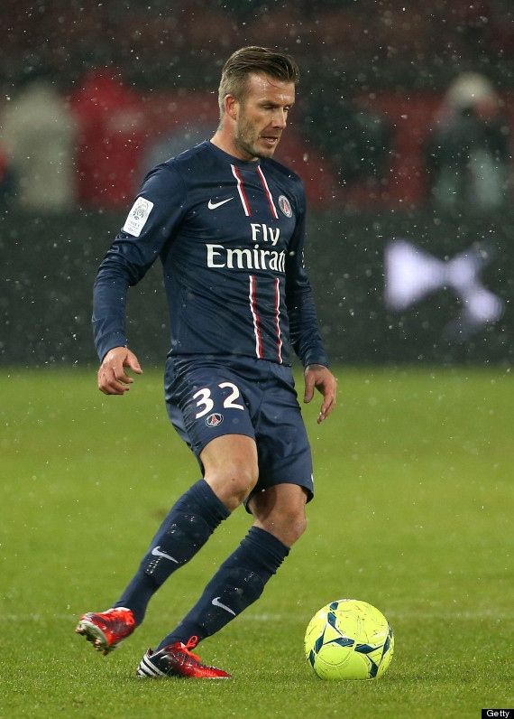 David Beckham Makes PSG Debut In 20 Win Vs Marseille (PICTURES