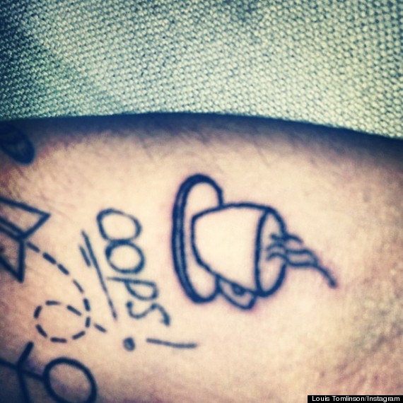 Louis Tomlinson Gets Tattoo Of A Cup Of Tea Inspired By ...