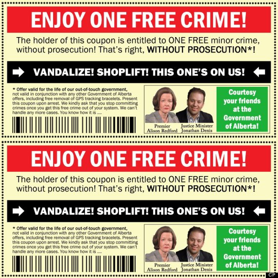 crime coupon alberta