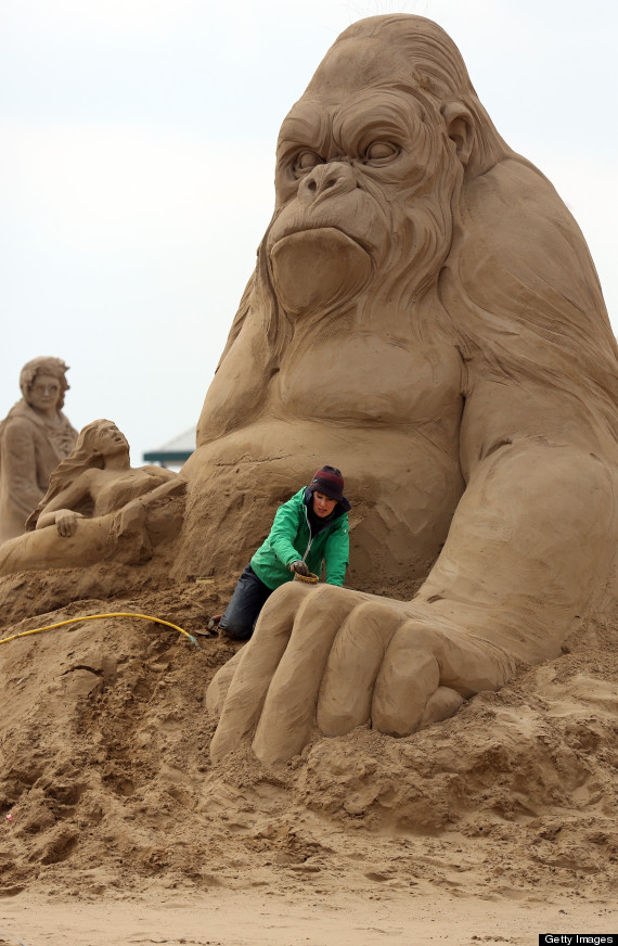 Sand Sculptures At Weston Super Mare 2013: Grainy Gollum, Marilyn ...