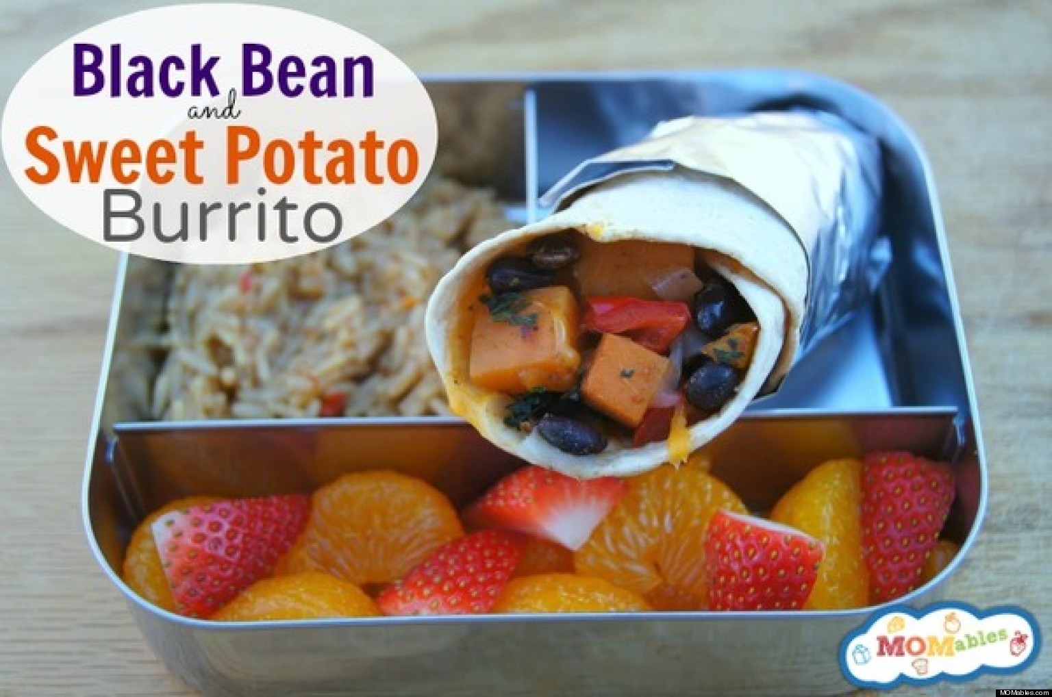 School Lunch Project Black Bean & Sweet Potato Burritos HuffPost