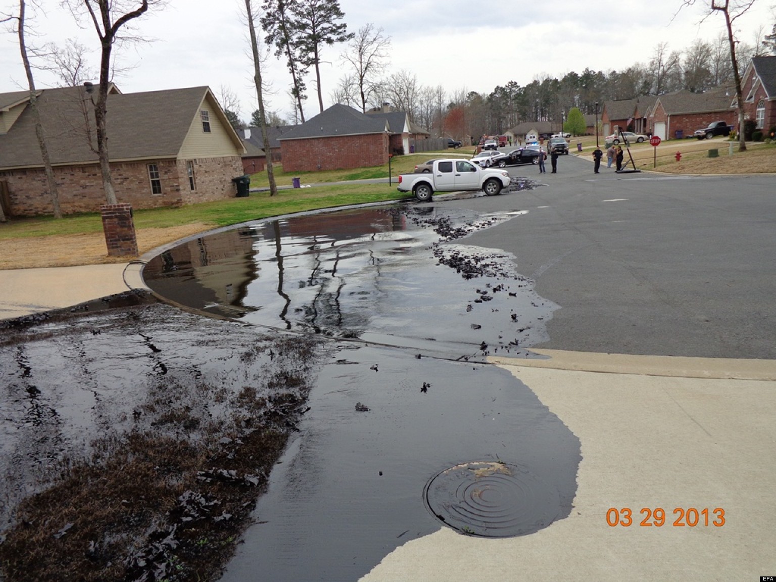 Exxon Oil Spill Photos From Mayflower, Arkansas Posted By EPA HuffPost