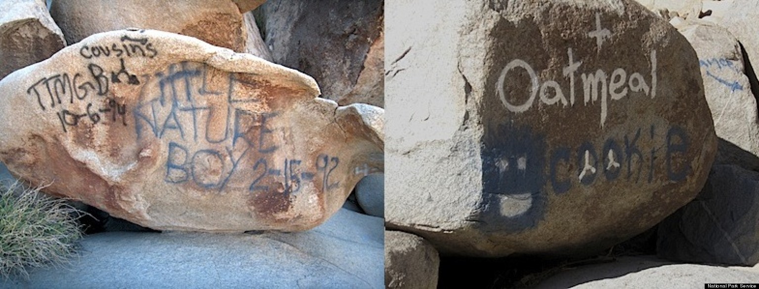 Joshua Tree National Park Graffiti Prompts Closure Of Rattlesnake ...