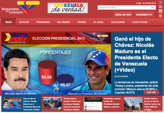 Elecciones Venezuela 2013: El gráfico de la televisión ...