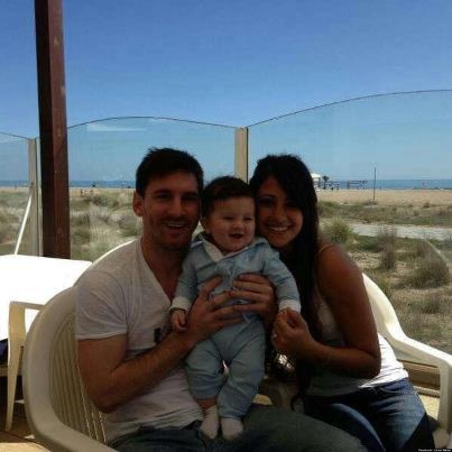Lionel Messi Shares Picture Of Baby Boy Thiago At The Beach (PHOTO