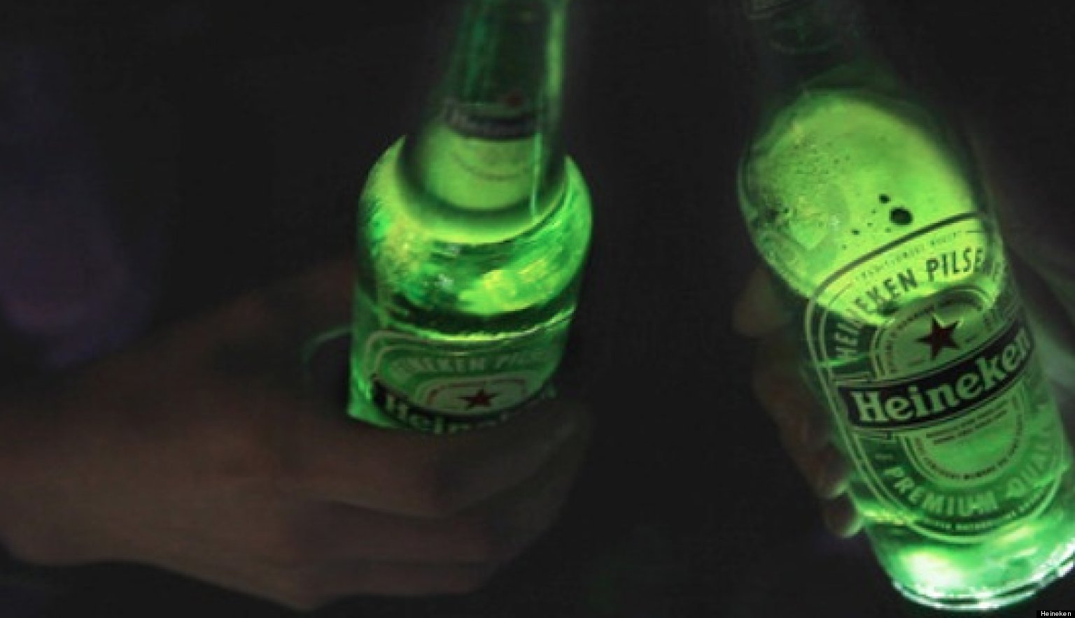 Heineken Ignite Beer Bottle Lights Up Huffpost Heineken Ignite Beer Bottle Lights Up Huffpost