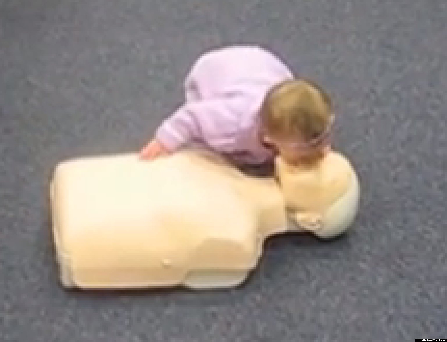 Baby Performing CPR On Practice Dummy Will Take Your Breath Away (VIDEO
