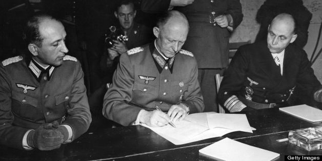 Image result for german surrender 5/7/1945