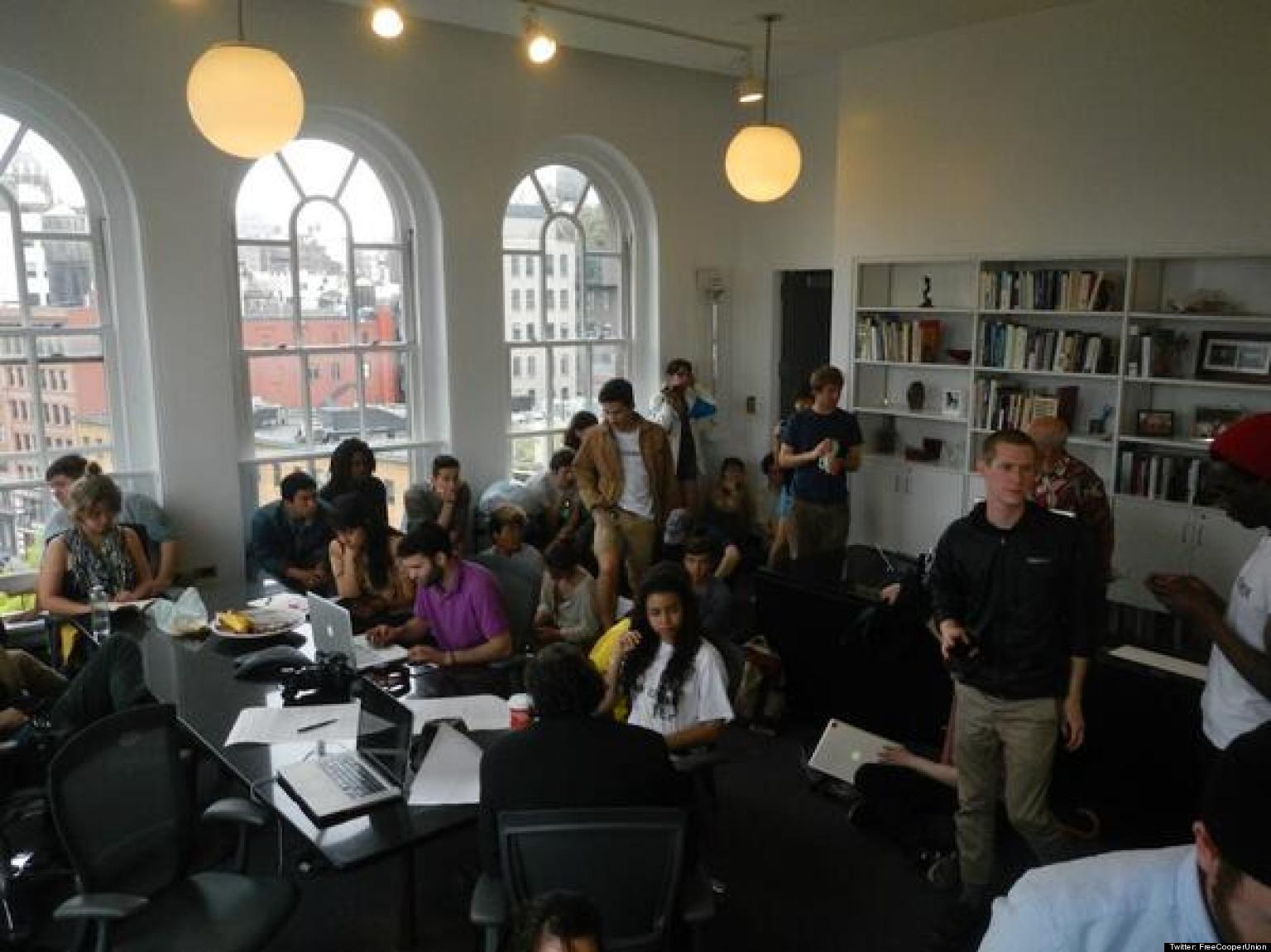 Cooper Union Students Occupy President's Office To Protest Tuition Announcement HuffPost