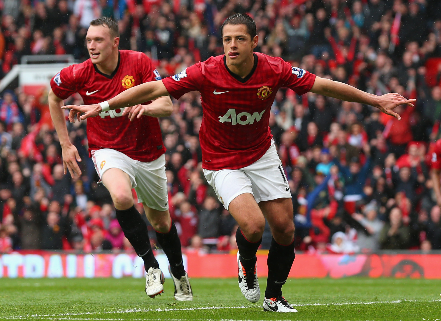 Javier 'Chicharito' Hernández Anota En La Despedida De Alex Ferguson ...