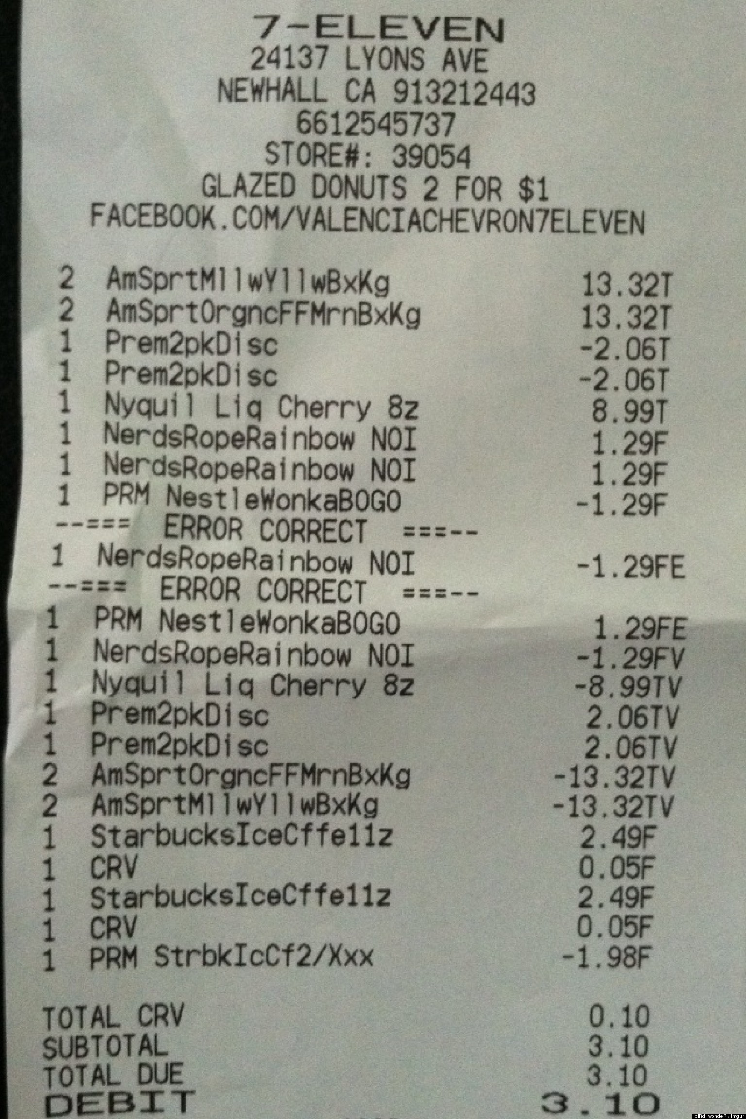 Hilarious 7-Eleven Receipt Proves Life Is Really, Really 