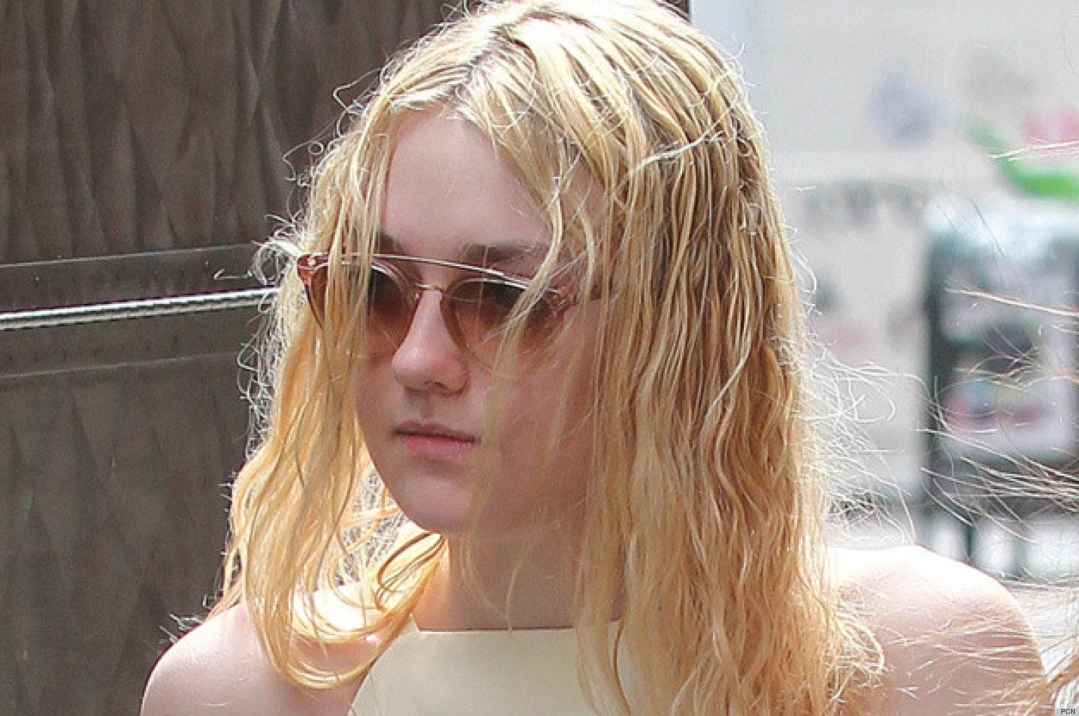 Dakota Fanning's Wet Hair Looks Just Like Ours Every 