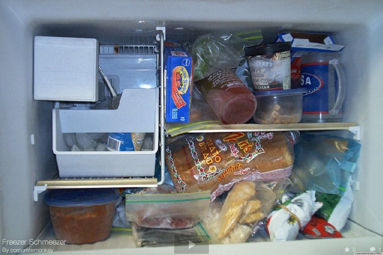 Increase Your Freezer Storage Space With Magazine Holders (PHOTO