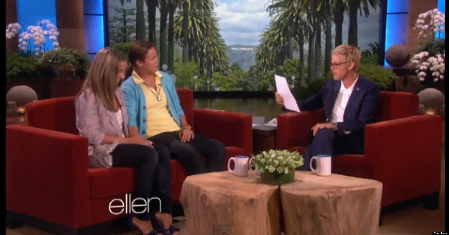 Ellen Degeneres Surprises Lesbian Military Couple With Cash And 