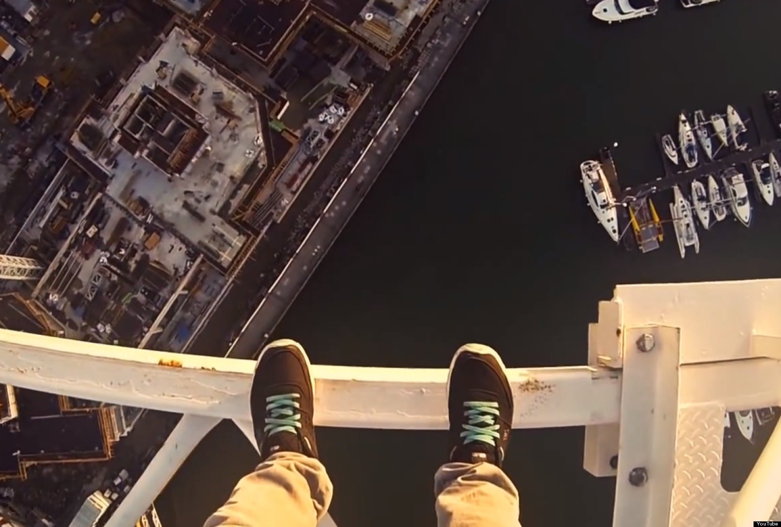 GoPro Camera Captures British's Man Extreme Crane Climb On Video HuffPost