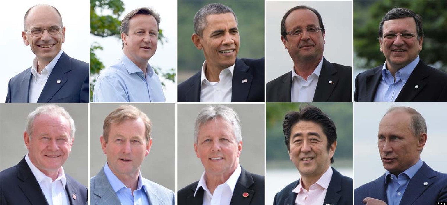 G8 Photo: World Leaders Without Ties, An Unusual Sight | HuffPost