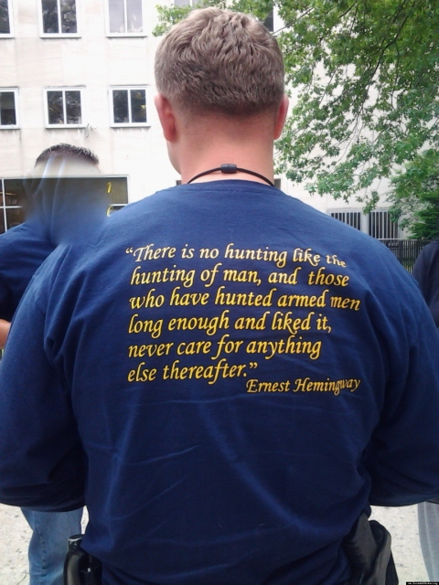 NYPD 'Hunting Of Man' T-Shirts Seen On On-Duty Officers In ...