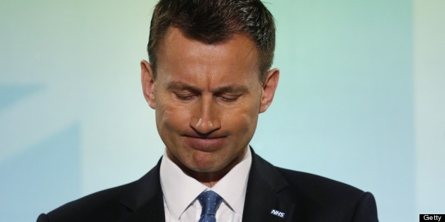 LONDON, ENGLAND - MARCH 16: Health Secretary Jeremy Hunt speaks at the Conservative Party's annual Spring Forum on March 16, 2012 in London, England. Prime Minister David Cameron addressed earlier his Tory party, harkening values of past leaders as Margaret Thatcher and Winston Churchill, days before next week's Budget is announced. (Photo by Suzanne Plunkett - WPA Pool/Getty Images)