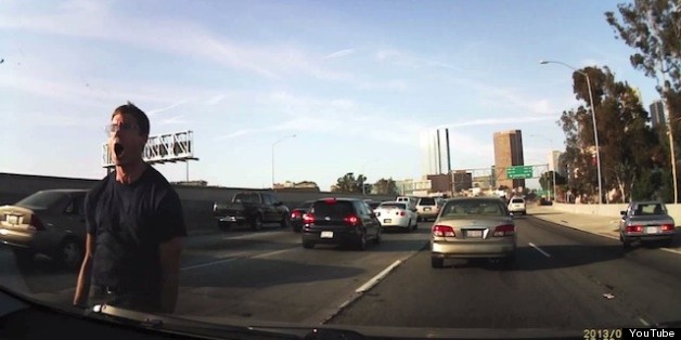 Racist Road Rage On La Freeways Caught On Dash Cam Video Graphic Language Huffpost 