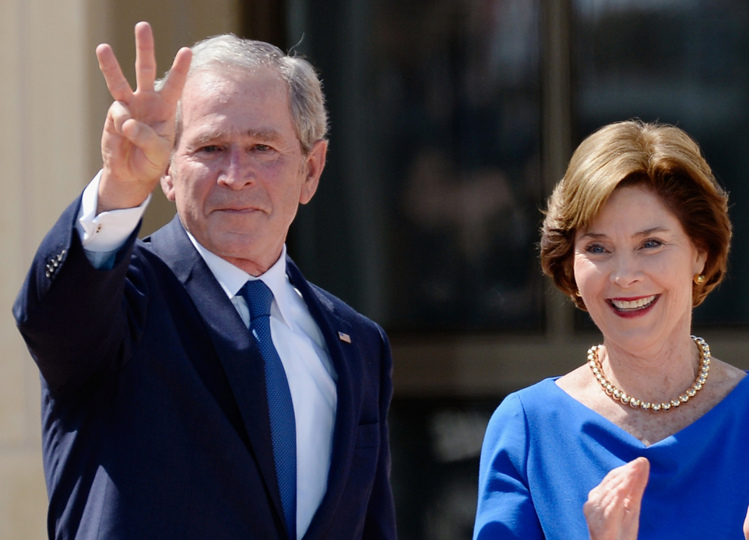 Laura Bush George W Bush Once Drove Into Garage Wall After I Told Him